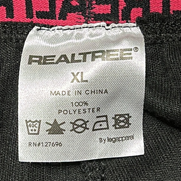 Realtree brand black long underwear.  Pink logo on elastic waist.  Size XL girls - Picture 3 of 6